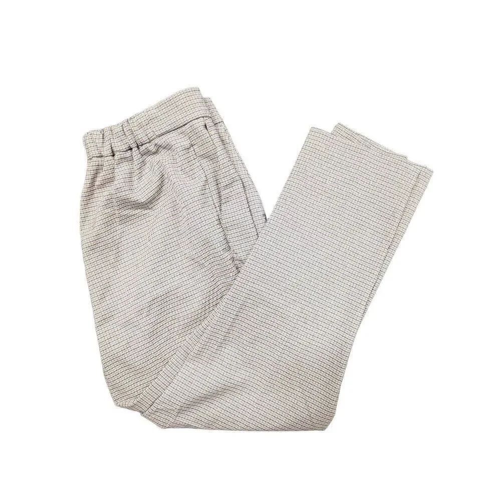 Rachael Zoe Plaid Cream and Black Pants Women's